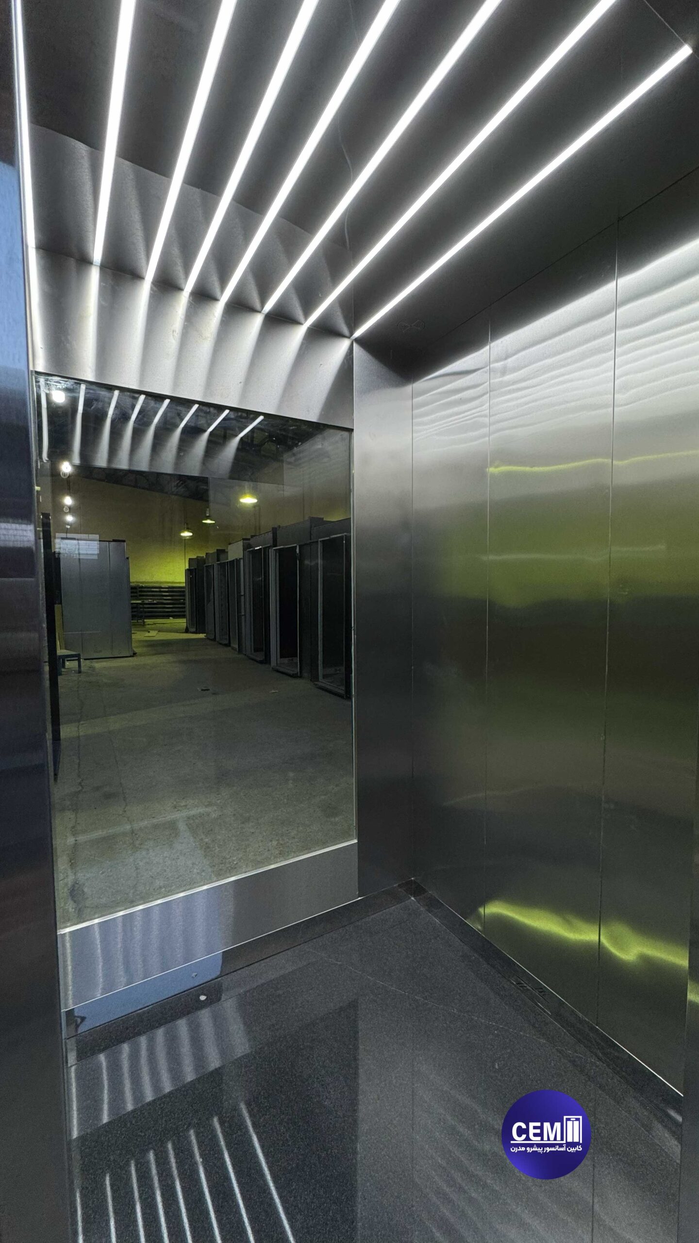 کابین آسانسور ویترا پنج